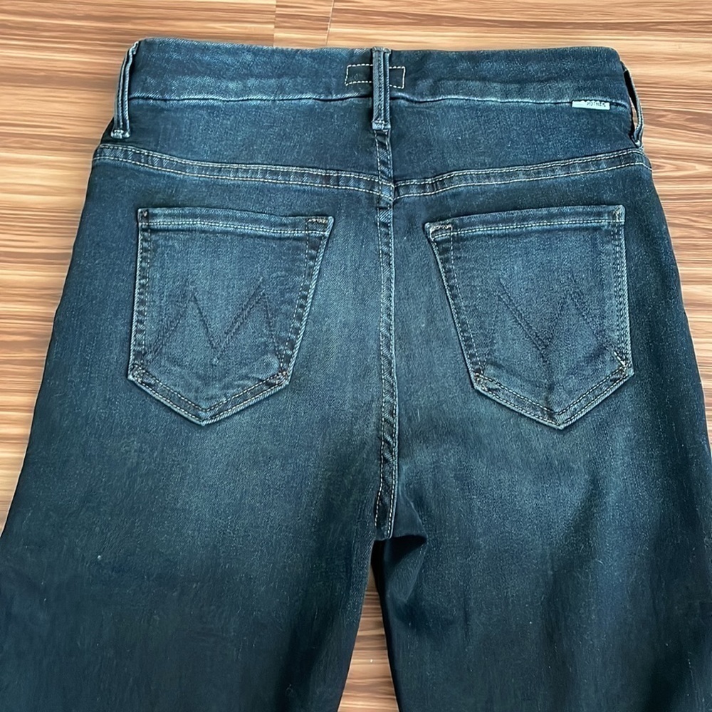 Mother High Rise Ankle Fray Blue Jeans Size 25 - Picture 6 of 10